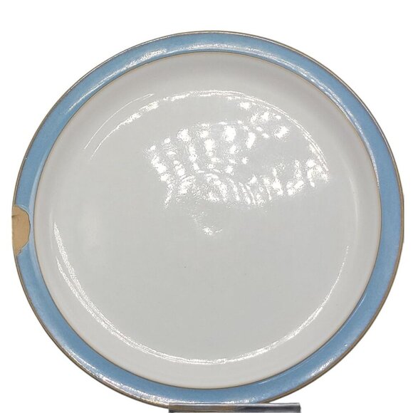 Denby Colonial Blue Lunch Plate 8" England Earthenware VTG Sherwood Collection - Picture 3 of 10